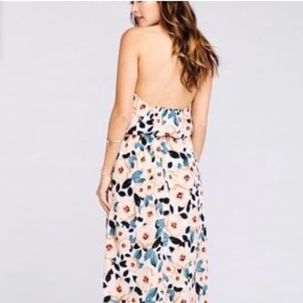 SOLD Dhow Me Your MuMu Magnolia Halter Dress SZ M